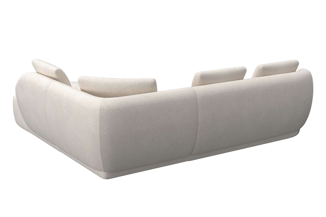 Aurelo Curve Medium Left Hand Open Ended Corner Sofa
