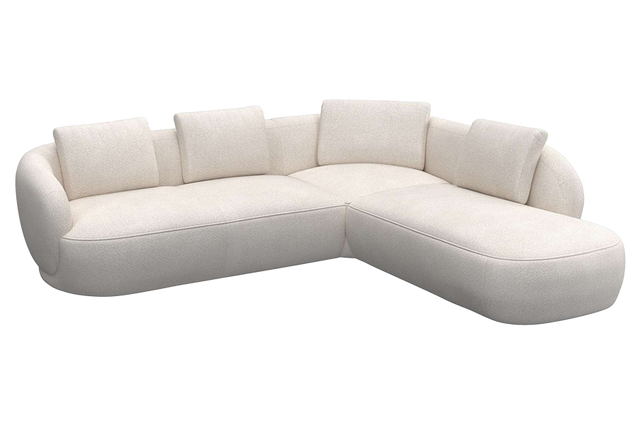 Aurelo Curve Medium Left Hand Open Ended Corner Sofa
