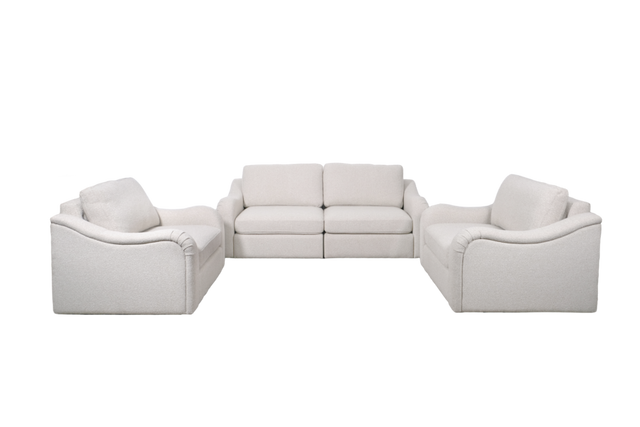 Slouch Sofa & Two Lounge Chairs