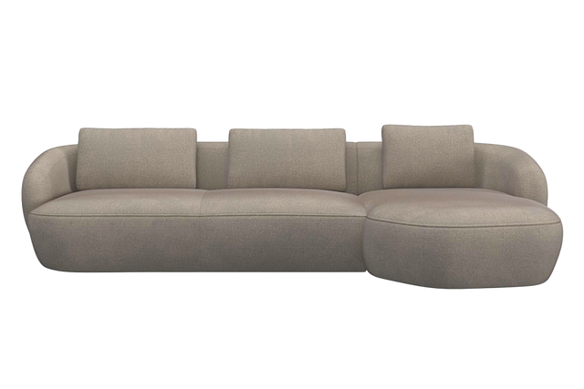 Aurelo Curve Large Left Hand Chaise Sofa