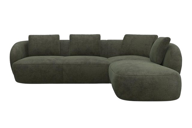 Aurelo Curve Medium Left Hand Open Ended Corner Sofa